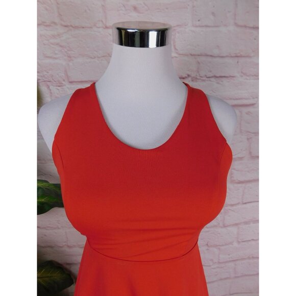 SALE Cross-Back Skater Dress Red Sleeveless  Junior S - Picture 2 of 9